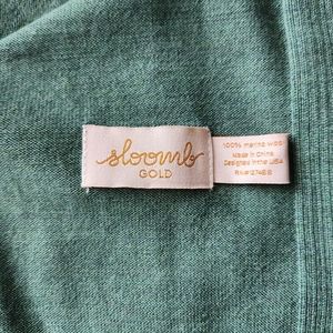 Sloomb merino stole in seaglass